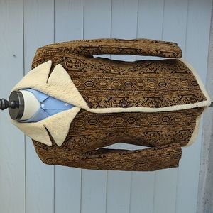 LAKELAND Brocade Chenille Tapestry Carpet Abstract Sz 40 Mens‎ Jacket VTG RARE